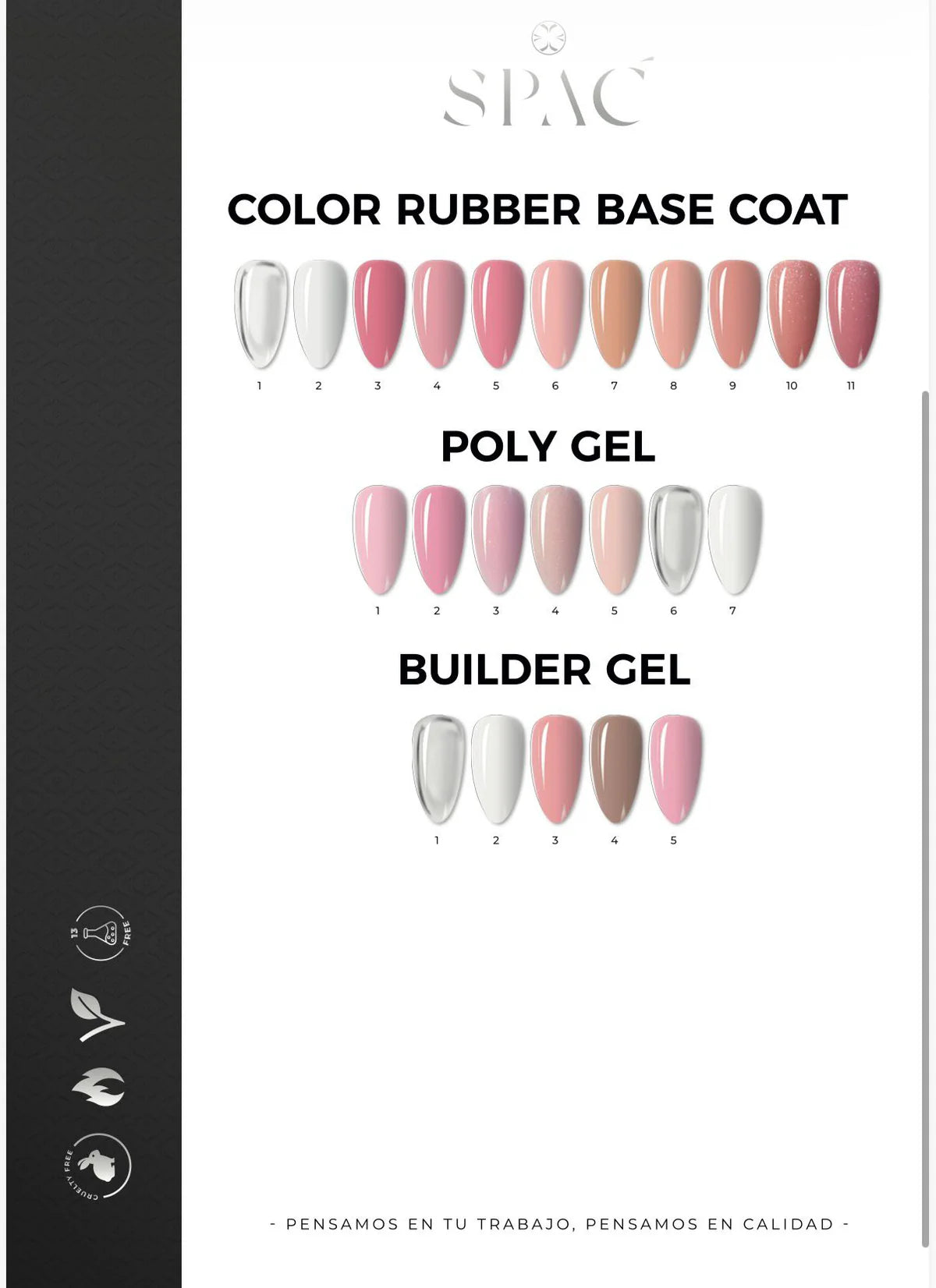 Poly Gel 60g - Paleta de colores